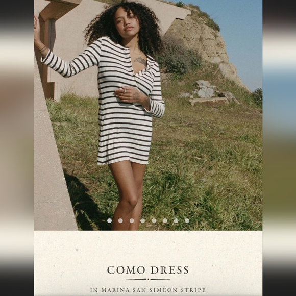 Doen Dresses & Skirts - Doen Como dress, Navy and White, xxs
